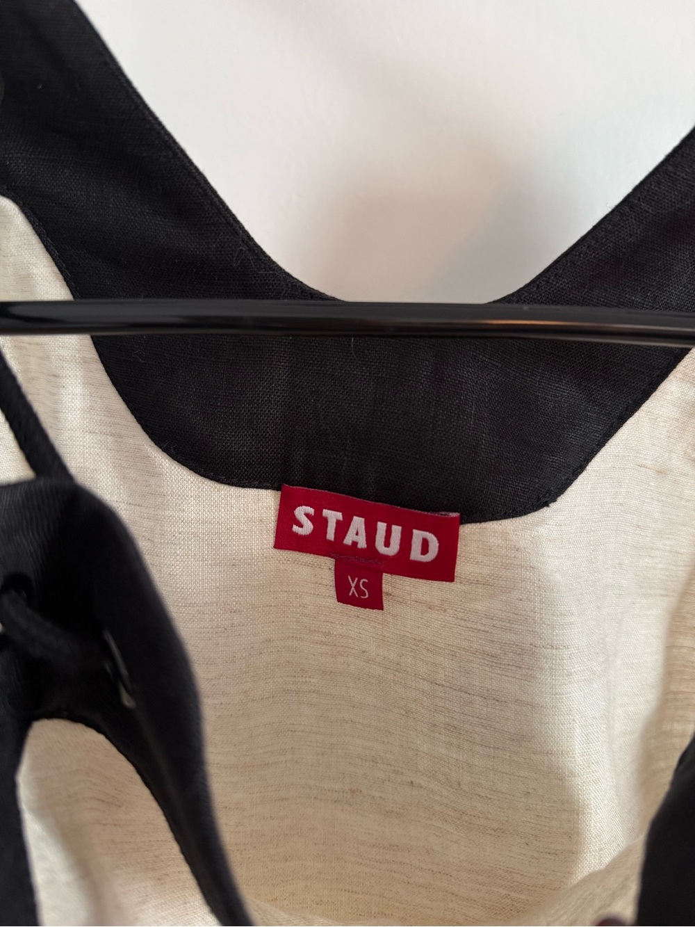 Staud renata corded strap linen top - Picture 6 of 7